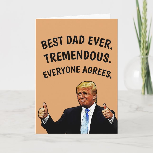 DONALD TRUMP FÊTE DES PÈRES CARTES TRÈS ÉNORMES (Devant)