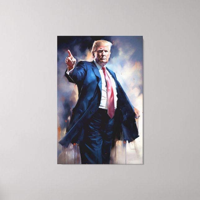 Donald Trump FFFA [Famous Figures Fine Art] Canvas Print (Front)