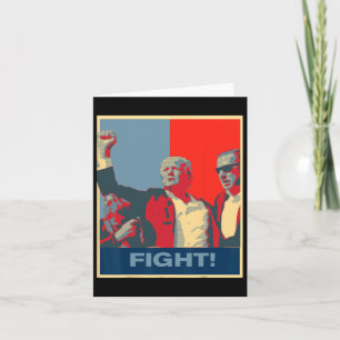 Donald Trump Fight Artwork Stand Strong Usa  Card