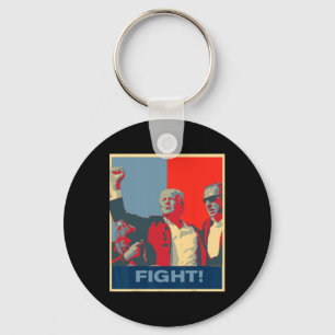 Donald Trump Fight Artwork Stand Strong Usa  Keychain