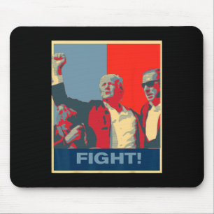 Donald Trump Fight Artwork Stand Strong Usa Mouse Pad