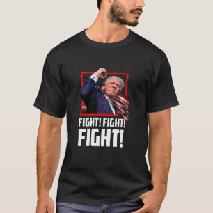 Donald Trump Fight Fighting Stronger Supporters Am T-Shirt