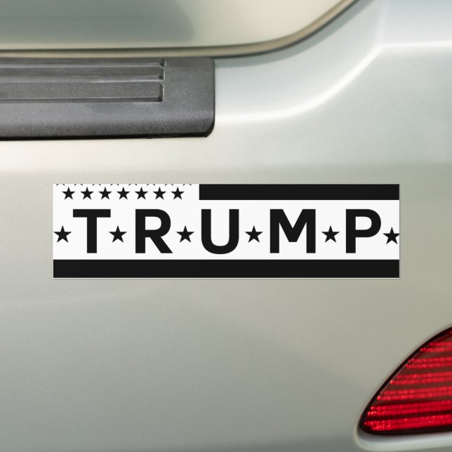 Donald Trump Flag 2024 Take America Back  Bumper Sticker (On Car)
