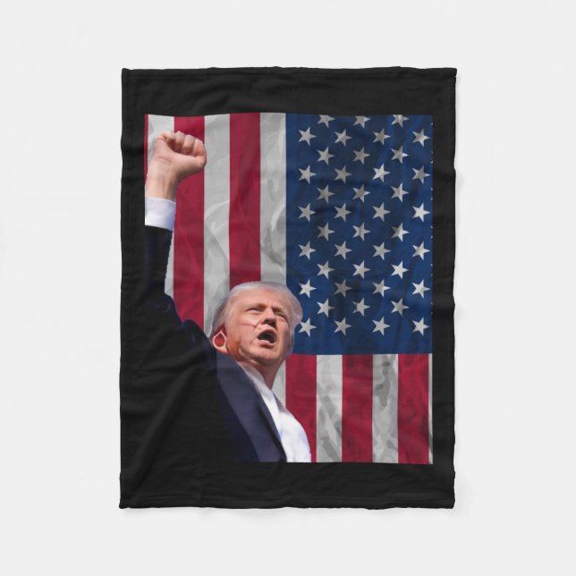 Donald Trump  Fleece Blanket (Front)