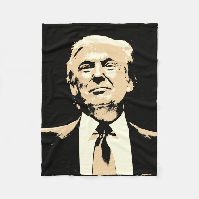 DONALD TRUMP Fleece Blankets (Front)
