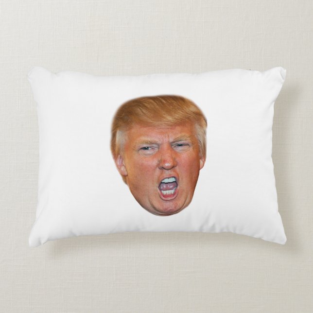 Donald Trump floating head Decorative Pillow (Front)