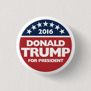 Donald Trump for president 2016 1 Inch Round Button