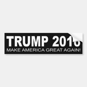 Donald Trump For President 2016 Car Bumper Sticker