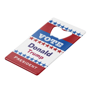 Donald Trump for President 2016 Credit Card Bottle Opener