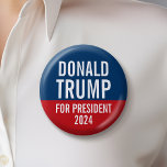 Donald Trump for President 2024 2 Inch Round Button<br><div class="desc">Are you looking for election materials that you can personalize? This traditional design is easy to personalize. Add your name or your favorite candidate to make custom political gear.</div>