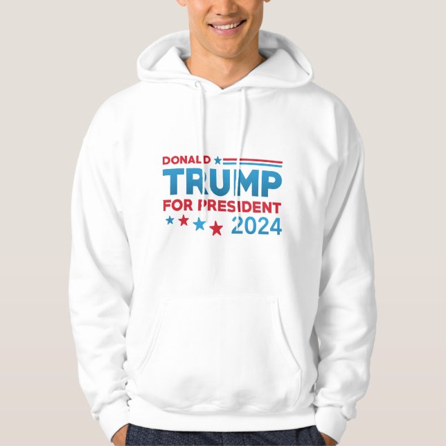 Donald Trump For President 2024 Hoodie (Front)