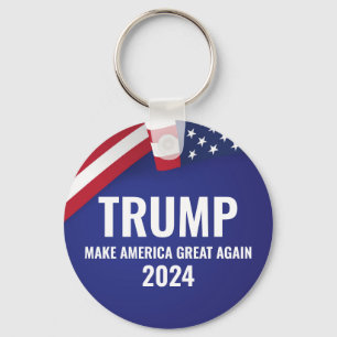 Donald Trump For President 2024 Modern Keychain