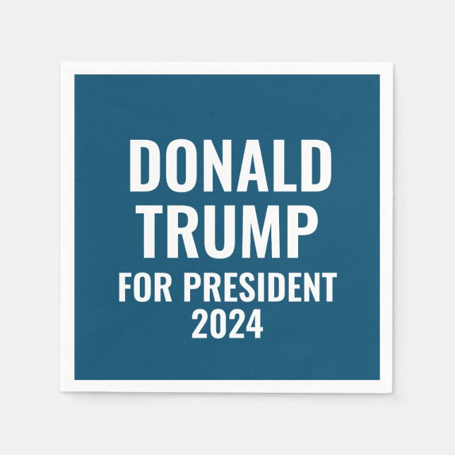 Donald Trump for President 2024  Napkin (Front)