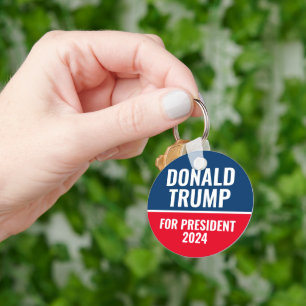 Donald Trump for President 2024 Pinback Button Keychain