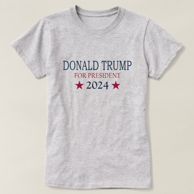 Donald Trump for President 2024 T-Shirt (Design Front)