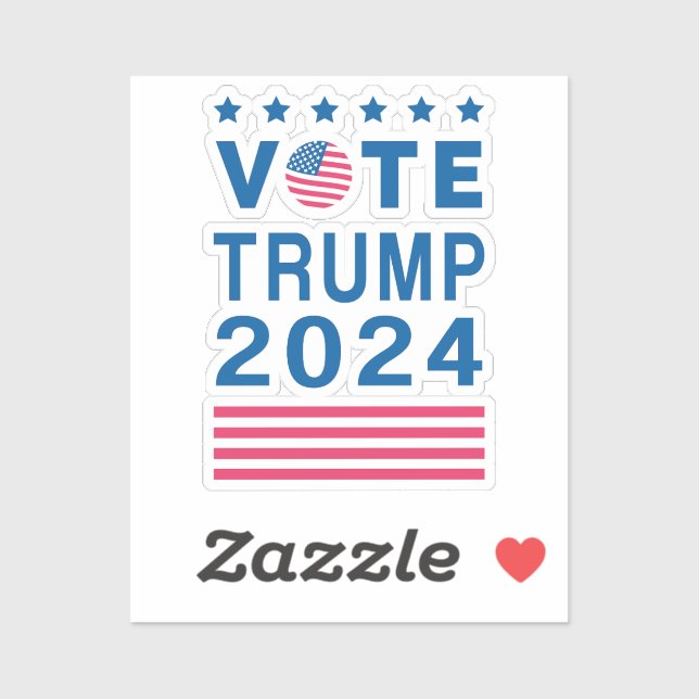 Donald Trump for president 2024 USA flag eagle Sti (Sheet)