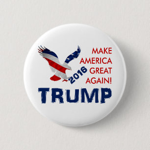 Donald Trump For President 2 Inch Round Button