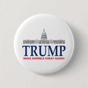 Donald Trump For President 2 Inch Round Button