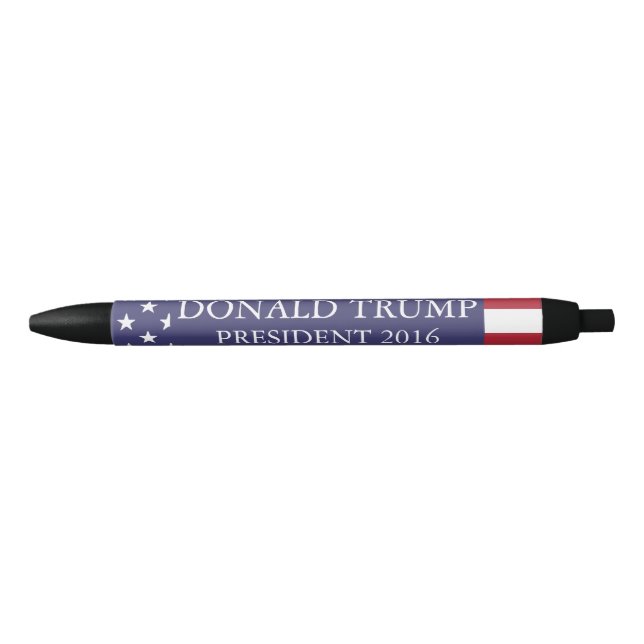Donald Trump For President Black Ink Pen (Front)