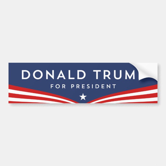 Donald Trump for President Bumper Sticker (Front)
