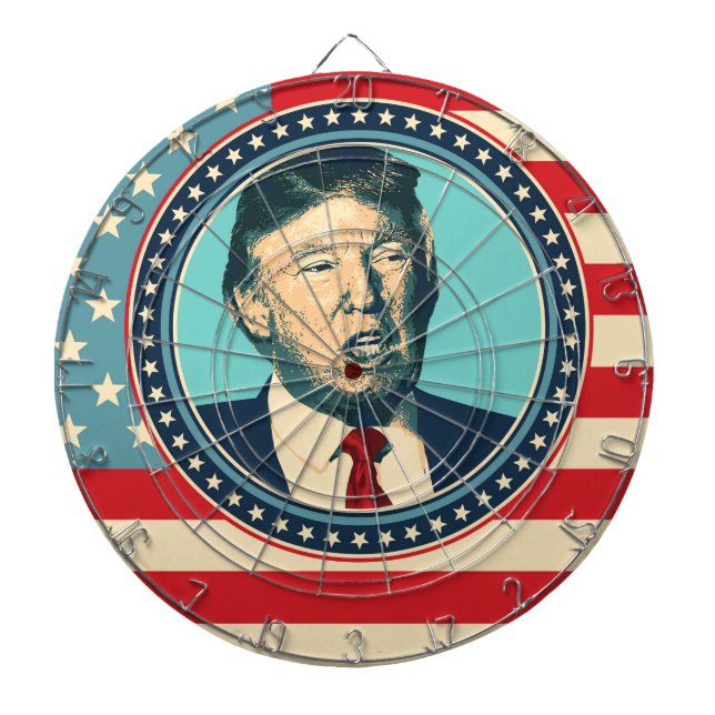 donald trump for president dartboard (Front)
