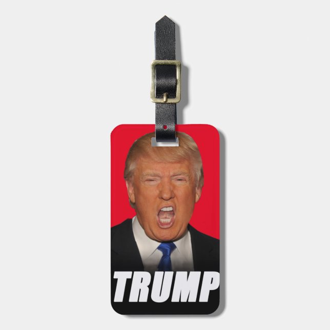 Donald Trump for President luggage tag (Front Vertical)