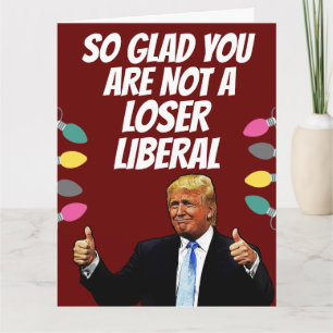 DONALD TRUMP FUNNY BIG CHRISTMAS GREETONG CARD