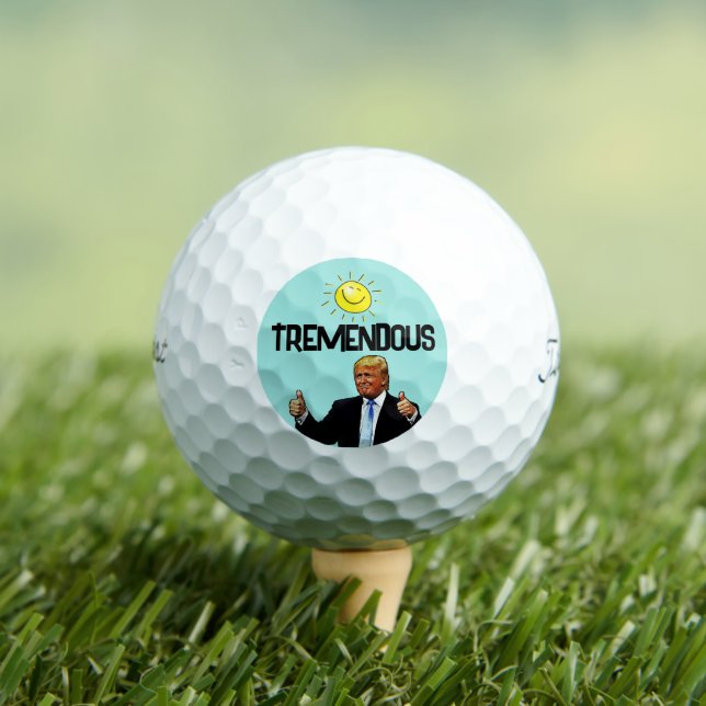 DONALD TRUMP FUNNY GOLF BALLS CHRISTMAS GIFT  (Insitu Tee)