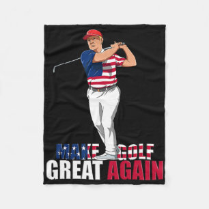 Donald Trump - Funny Golf Gift Fleece Blanket