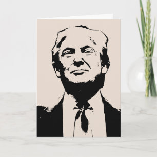 DONALD TRUMP FUNNY HEUREUX CARTES DE SALUT D'ANNIV