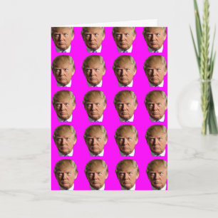 DONALD TRUMP FUNNY HEUREUX CARTES DE SALUT D'ANNIV