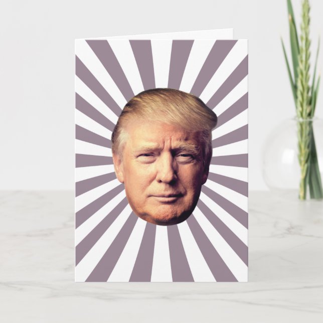 DONALD TRUMP GAGNE LA CARTE D'ANNIVERSAIRE (Devant)