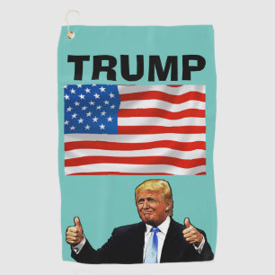 DONALD TRUMP GOLF TOWEL PATRIOTIC