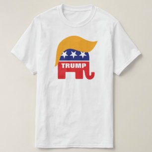 Donald Trump Hair GOP Elephant Logo T-Shirt