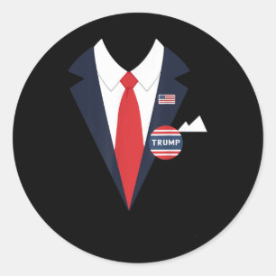 Donald Trump Halloween Costume Funny Kids Suit  Classic Round Sticker