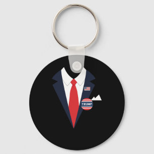 Donald Trump Halloween Costume Funny Kids Suit Keychain