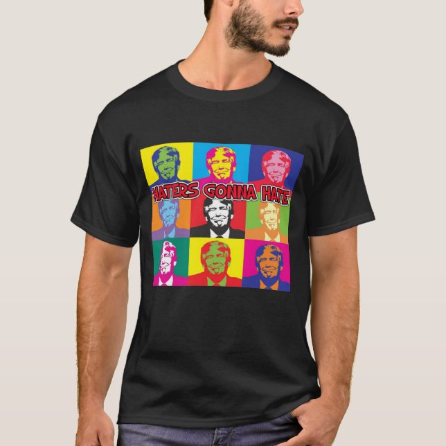 DONALD TRUMP HATERS VA HAÏR LES T-SHIRTS (Devant)