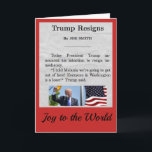 Donald Trump Holiday Card<br><div class="desc">This is a great holiday card for your favourite liberal political junkie -- believe me! It's the best!</div>