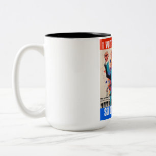 DONALD TRUMP - I VOTED FOR TRUMP, SO DEAL WITH IT! Two-Tone COFFEE MUG