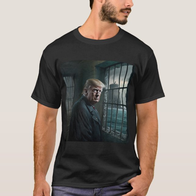 Donald Trump in Alcatraz Prison T-Shirt (Front)