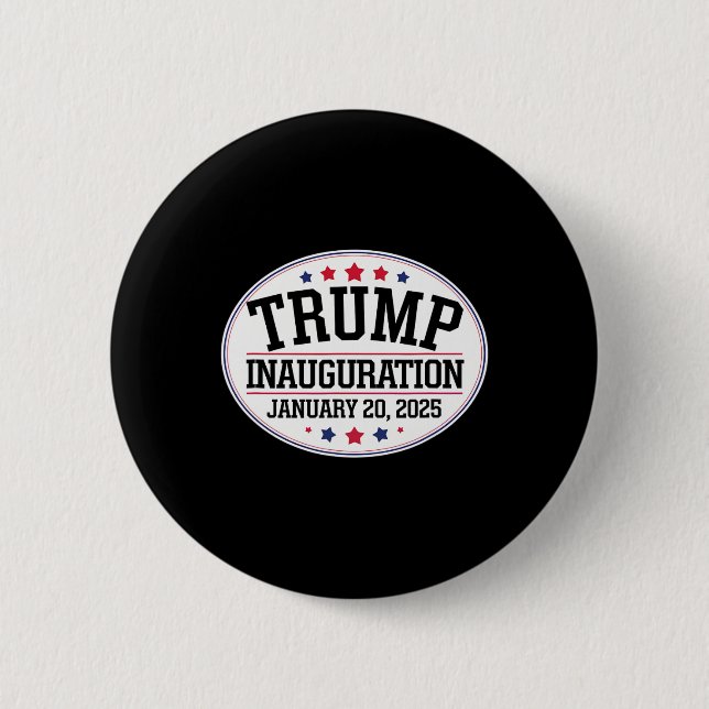 Donald Trump Inauguration Day 2025 1  2 Inch Round Button (Front)