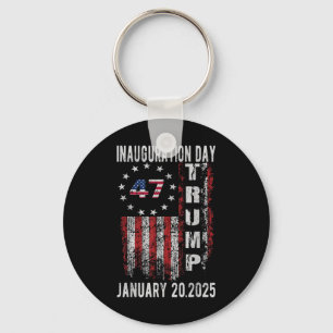 Donald Trump Inauguration Day 2025 47 Th Trump 202 Keychain