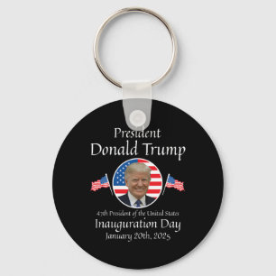 Donald Trump Inauguration Day 2025 47th Usa Presid Keychain