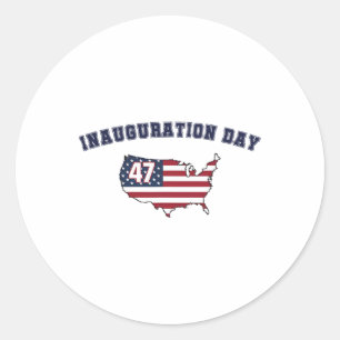 Donald Trump Inauguration Day 47th President Of Th Classic Round Sticker