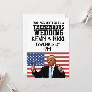 DONALD TRUMP INVITATIONS DE MARIAGE ÉNORMES