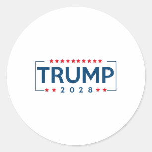 Donald Trump J D Vance 2028 Vance Trump 2028 Men W Classic Round Sticker