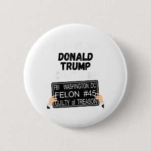 Donald Trump Jail Convict Outfit, Anti Trump For P 2 Inch Round Button