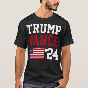 Donald Trump Jd Vance 2024 American Flag T-Shirt