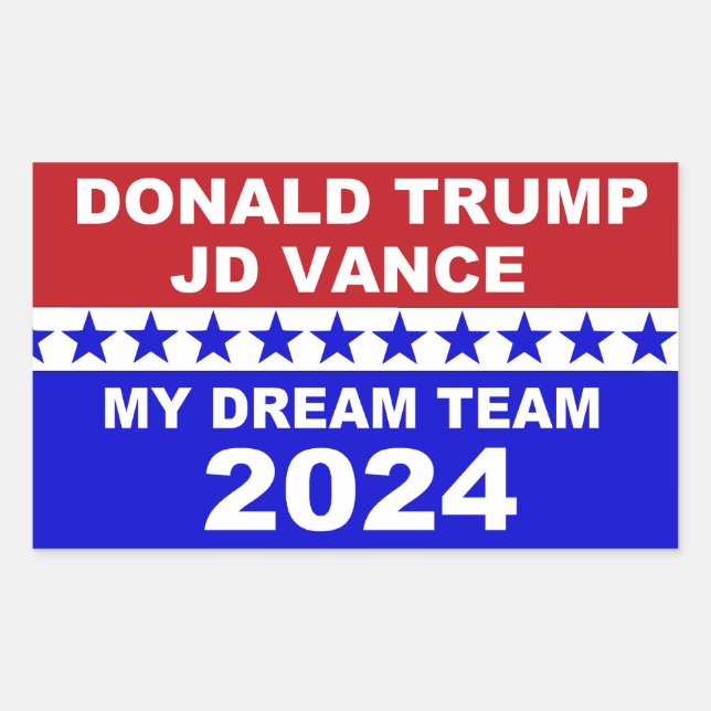 Donald Trump JD Vance 2024 Sticker (Front)