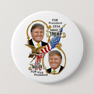 Donald Trump / John Miller 3 Inch Round Button